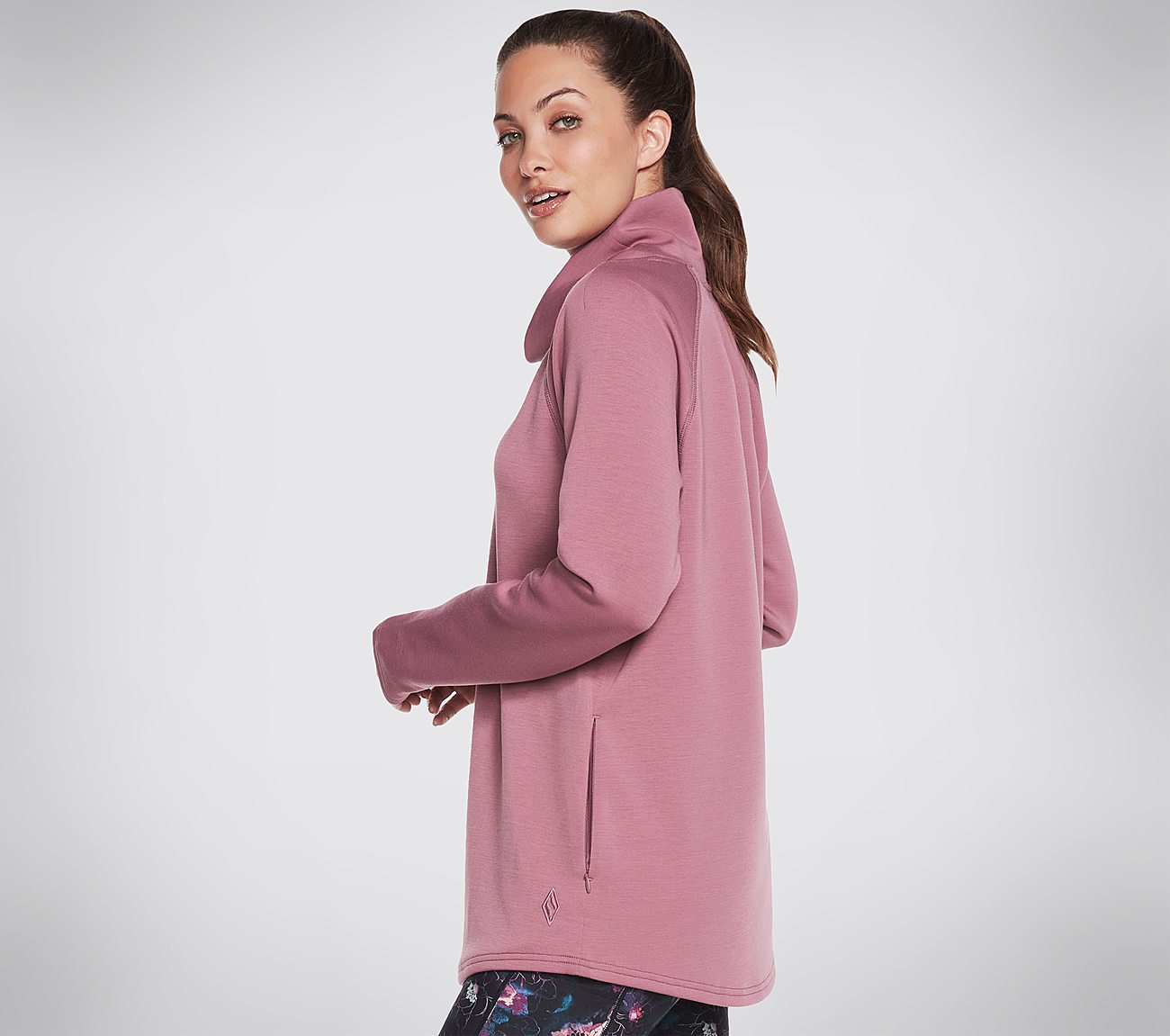 SKECHCLOUD TUNIC, DARK MAUVE Apparel Bottom View