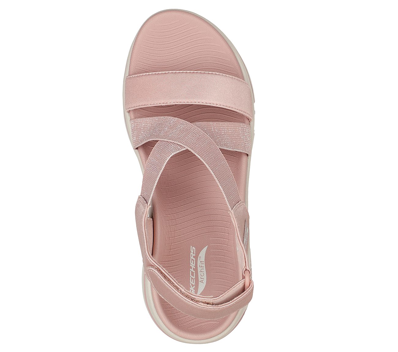 GO WALK ARCH FIT SANDAL - AST, ROSE Footwear Top View