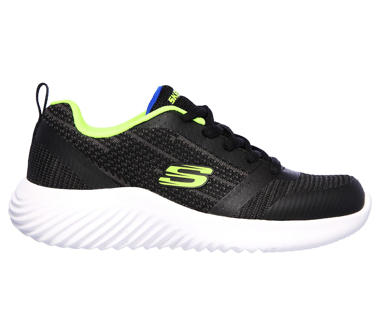 BOUNDER -, BLACK/BLUE/LIME Footwear Right View