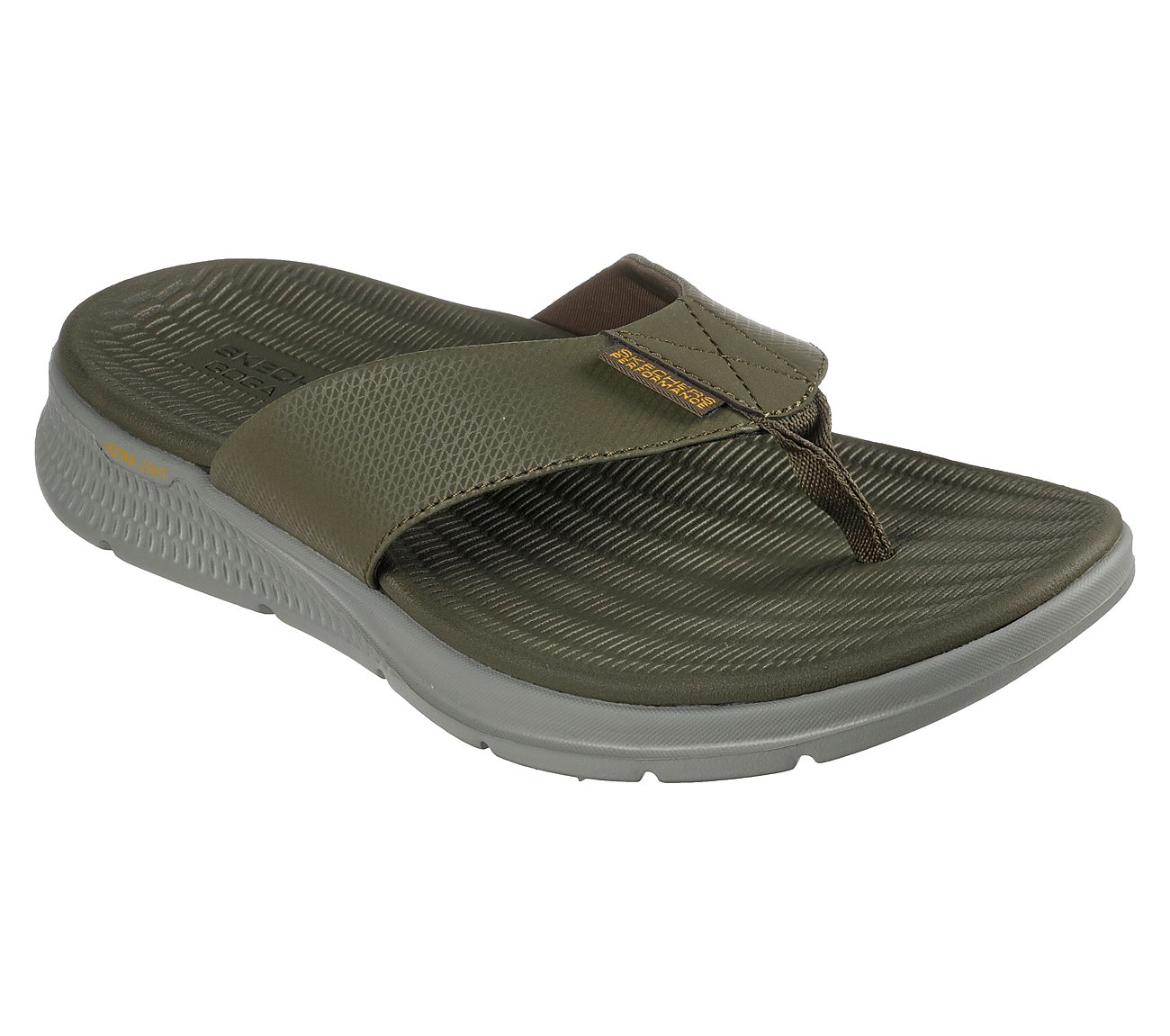GO CONSISTENT SANDAL-SYNTHWAV, OOLIVE Footwear Lateral View