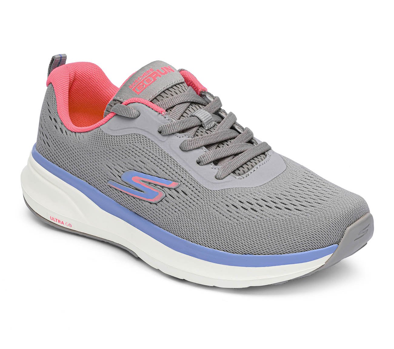 GO RUN RIDE 7, GREY Footwear Right View
