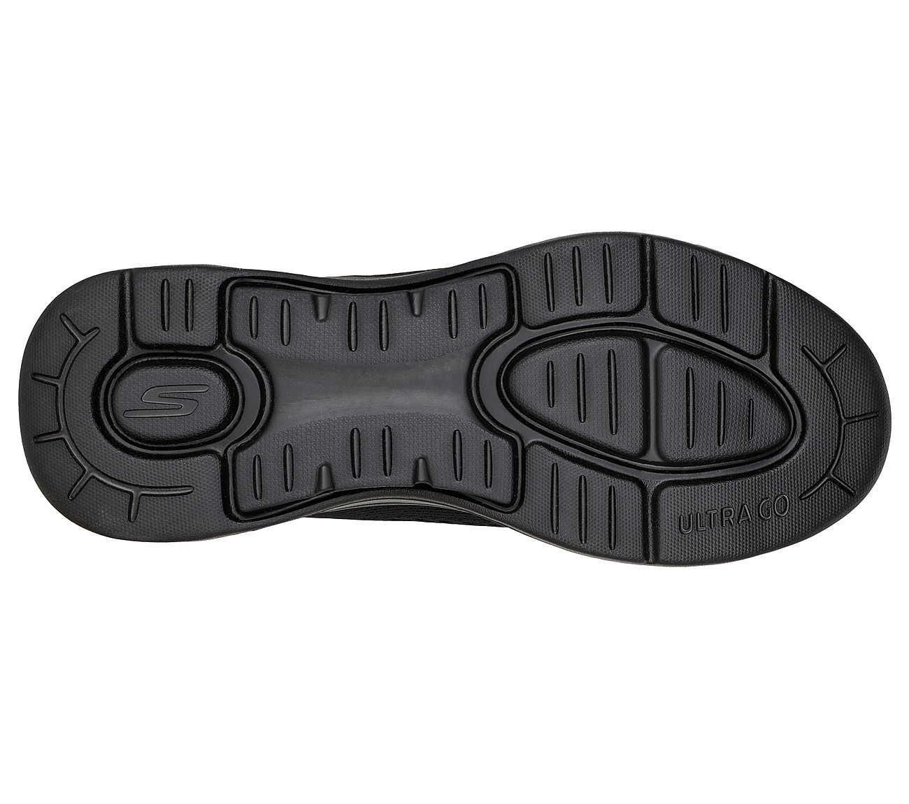 GO WALK ARCH FIT-IDYLLIC, BBLACK Footwear Bottom View