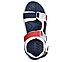 STAMINA SANDAL-STREAMER, WHITE/NAVY/RED Footwear Top View