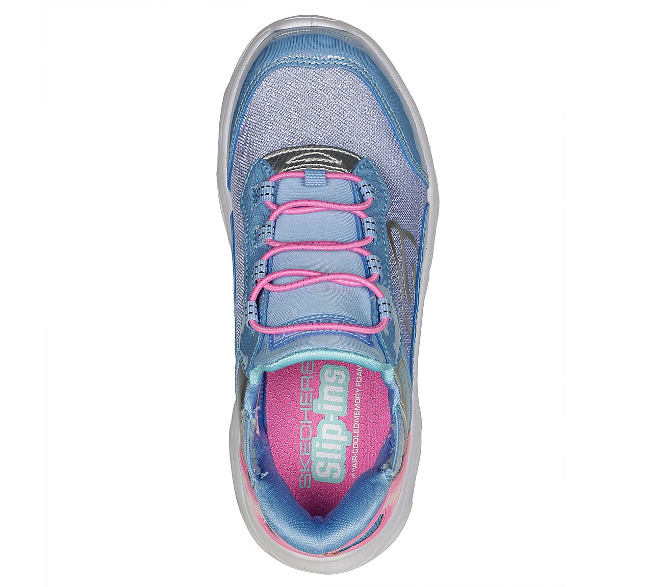 FLEX GLIDE, BLUE/PINK Footwear Top View