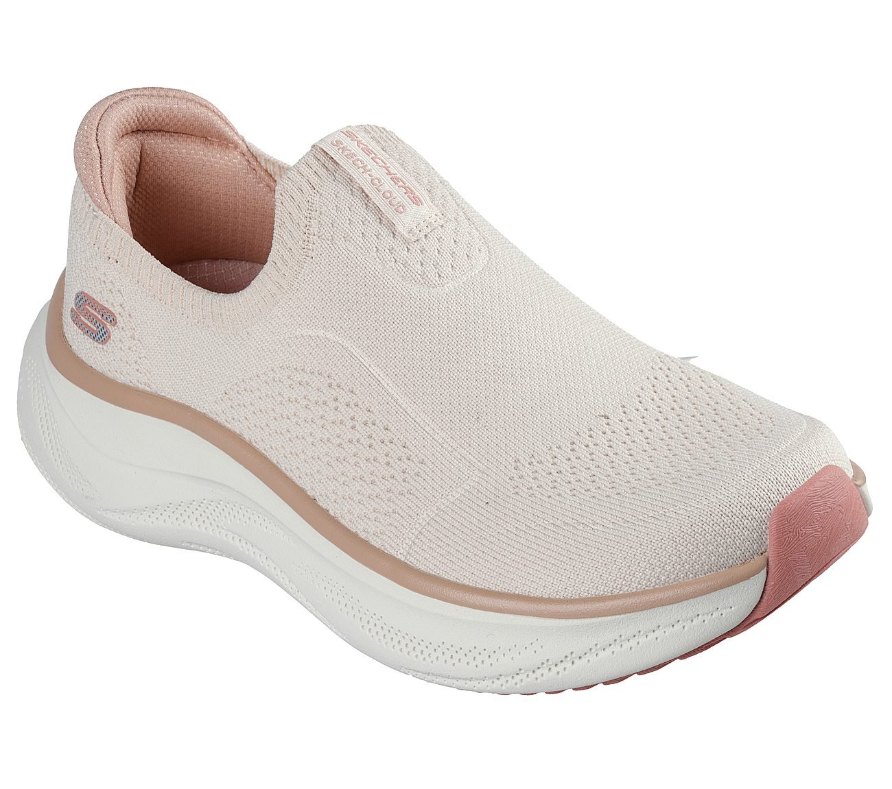 SKECH CLOUD - SOFT SERENITY, NATURAL/TAUPE Footwear Right View