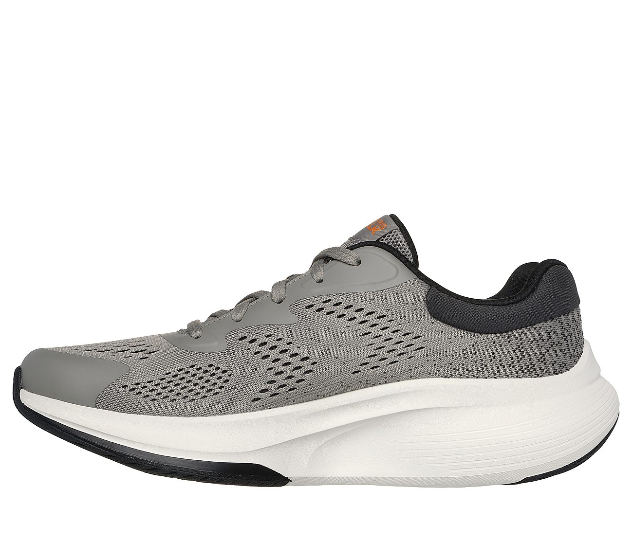 GO WALK MAX WALKER - AUGUSTUS, CHARCOAL/ORANGE Footwear Left View