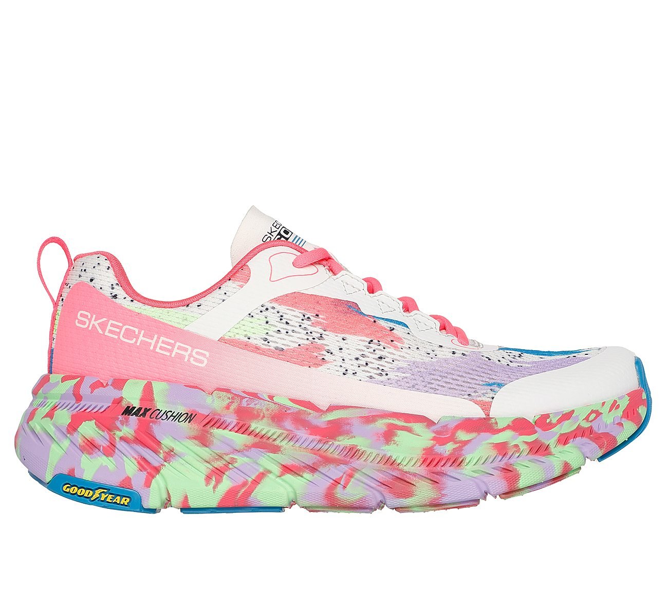 MAX CUSHIONING PREMIER 2, CORAL/MULTI TRIM Footwear Lateral View