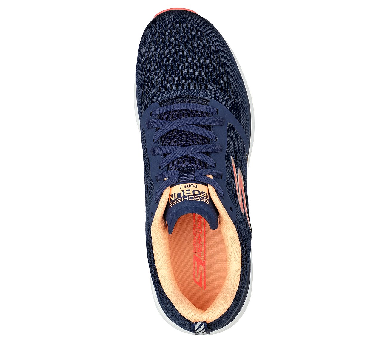 PURE 2, NAVY/ORANGE Footwear Top View