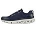 GO RUN GLIDE-STEP FLEX, NAVY/LIME Footwear Left View