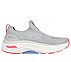 MAX CUSHIONING ARCH FIT - MYR, GREY/PINK Footwear Lateral View