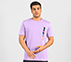 TROPICAL GRAPHIC PRINT T-SHIRT, LT. GRAY/PURPLE