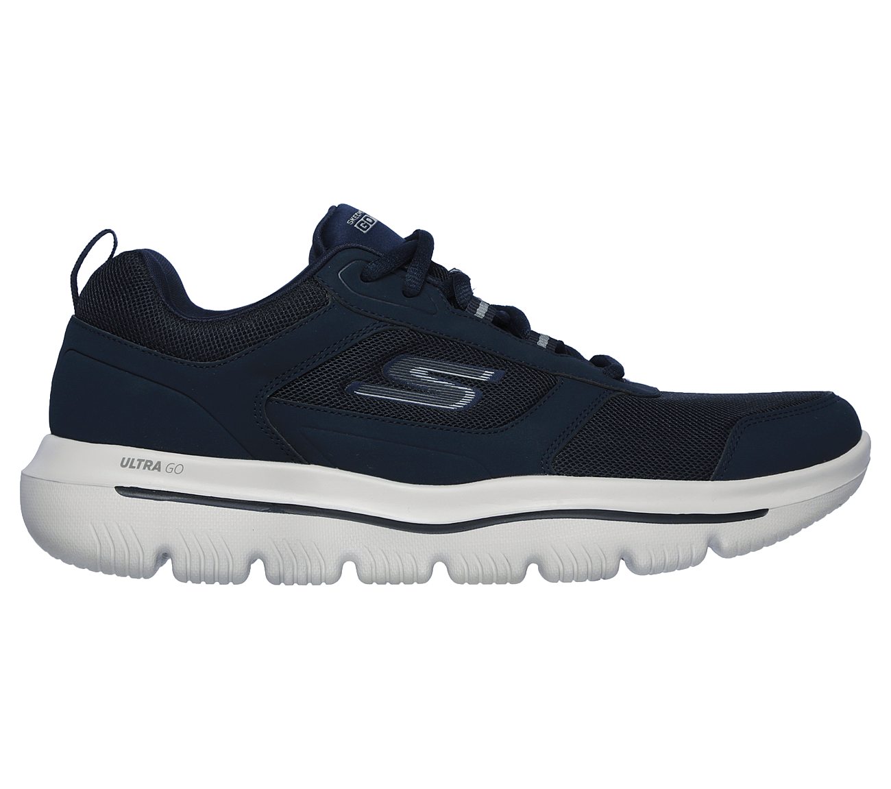 Skechers Navy/Grey Go Walk Evolution Ultra Enhan Mens Lace Up Shoes - Style  ID: 54734