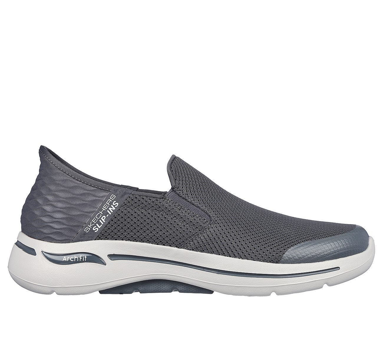 GO WALK ARCH FIT - HANDS FREE, CCHARCOAL Footwear Lateral View