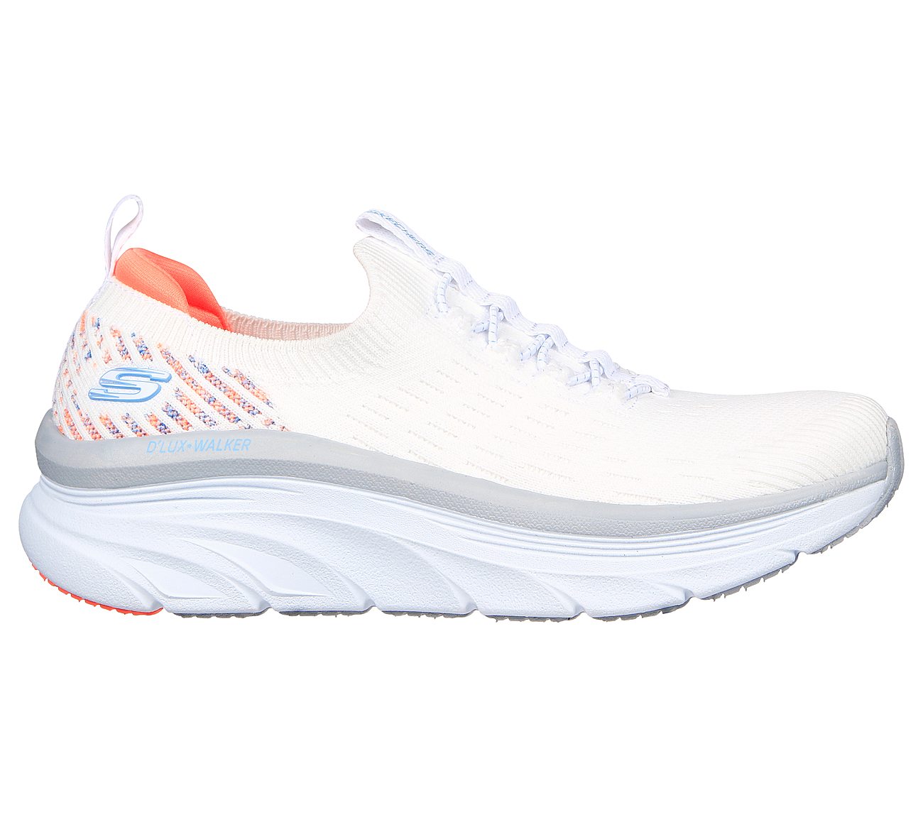 D'LUX WALKER, WHITE/HOT CORAL Footwear Right View