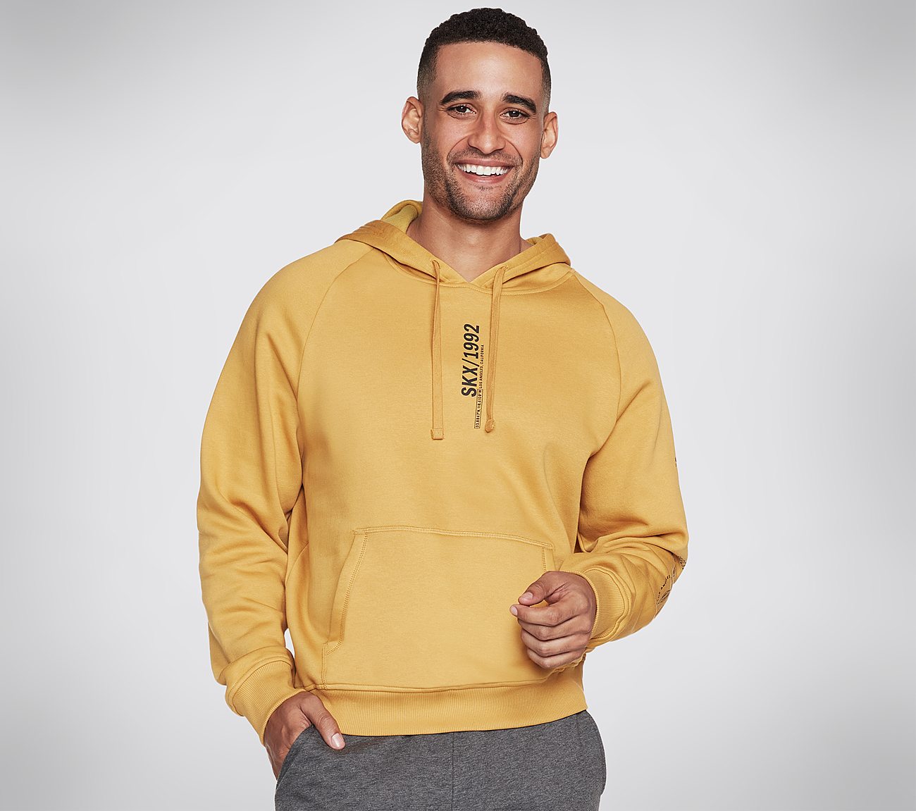 SKX VAROCITY PULLOVER, GOLD Apparels Lateral View