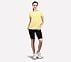 PERFORMANCE BOXY FIT T SHIRT, NATURAL/YELLOW