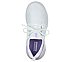 GO RUN FAST - QUICK STEP, WHITE/LAVENDER Footwear Top View