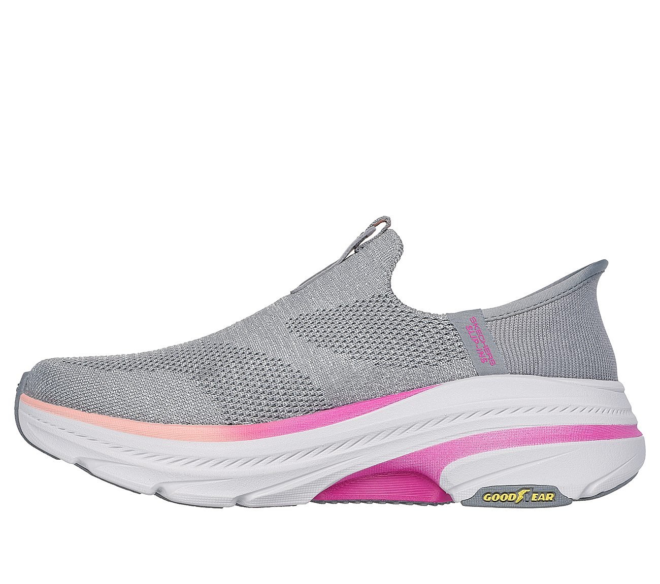 MAX CUSHIONING ARCH FIT 2, GREY/PINK Footwear Left View