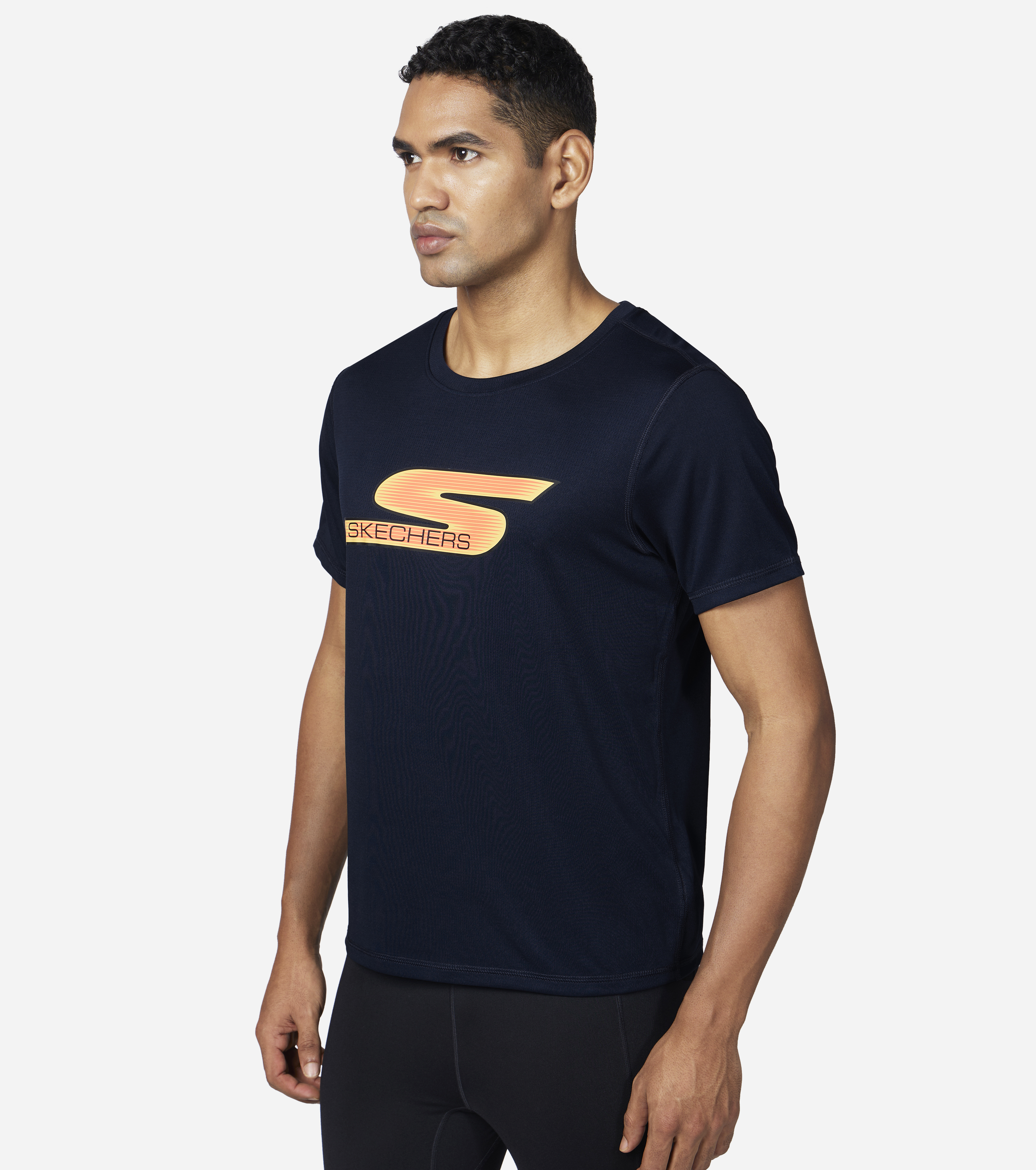 GORUN ELEVATE T-SHIRT, NNNAVY Apparel Top View