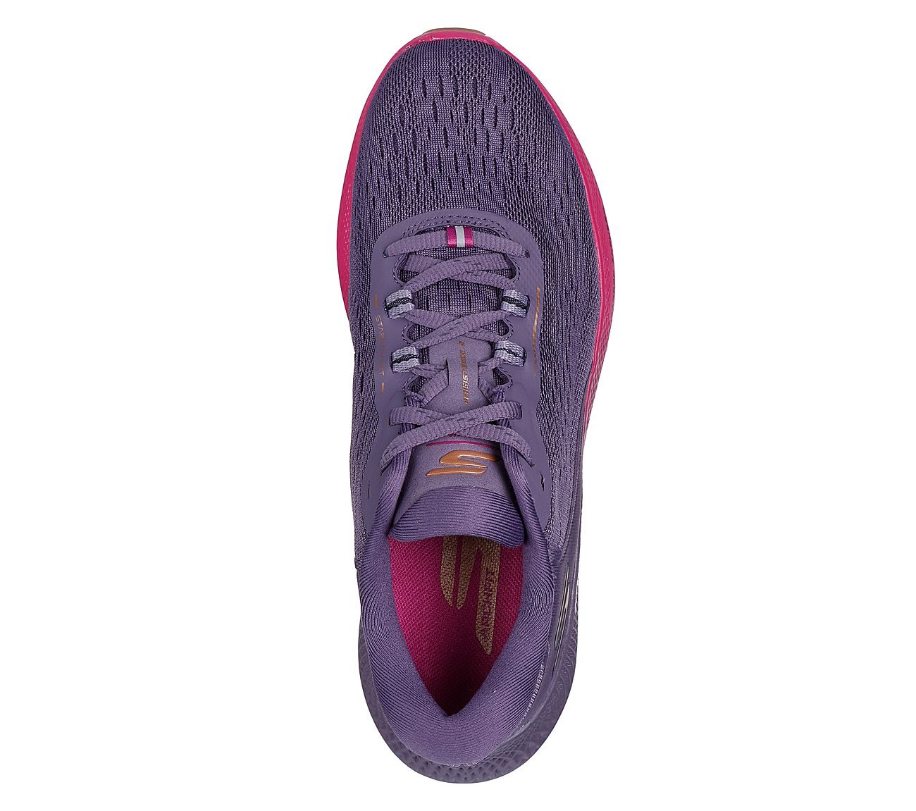 GO RUN PERSISTENCE 2, PURPLE Footwear Top View
