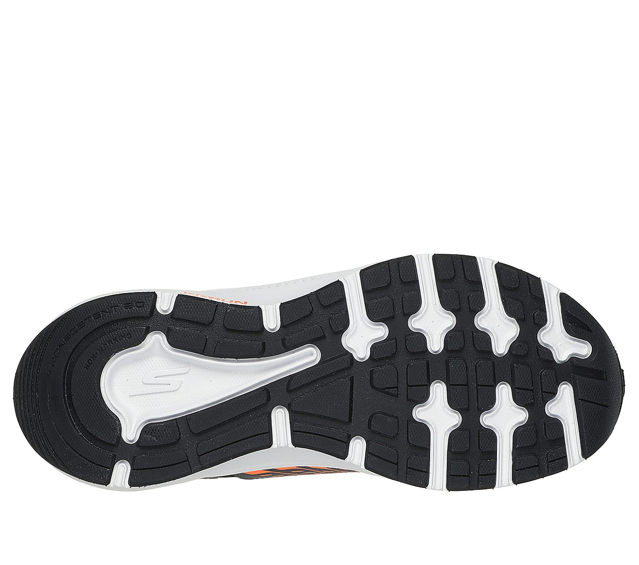 GO RUN CONSISTENT 2, CHARCOAL/ORANGE Footwear Bottom View