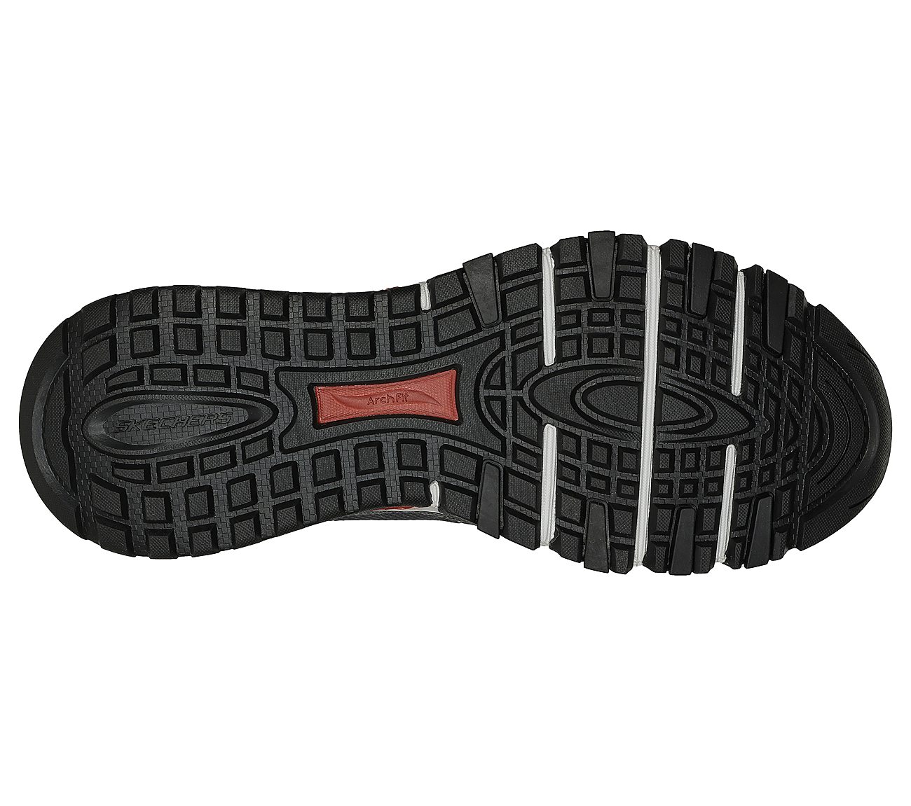 ARCH FIT ESCAPE PLAN, NAVY/CHARCOAL Footwear Bottom View