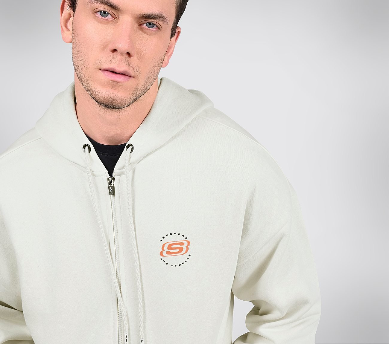 AD BURN OFF HOODIE, OFF WHITE/GREY Apparels Right View