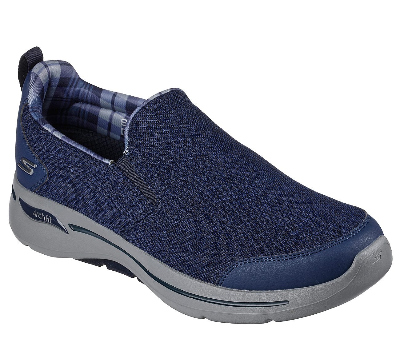 Skechers Navy/Blue Go Walk Arch Fit Rambler Men Walking Shoes - Style ...