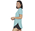 GODRI SWIFT TUNIC TEE, TURQUOISE Apparel Bottom View