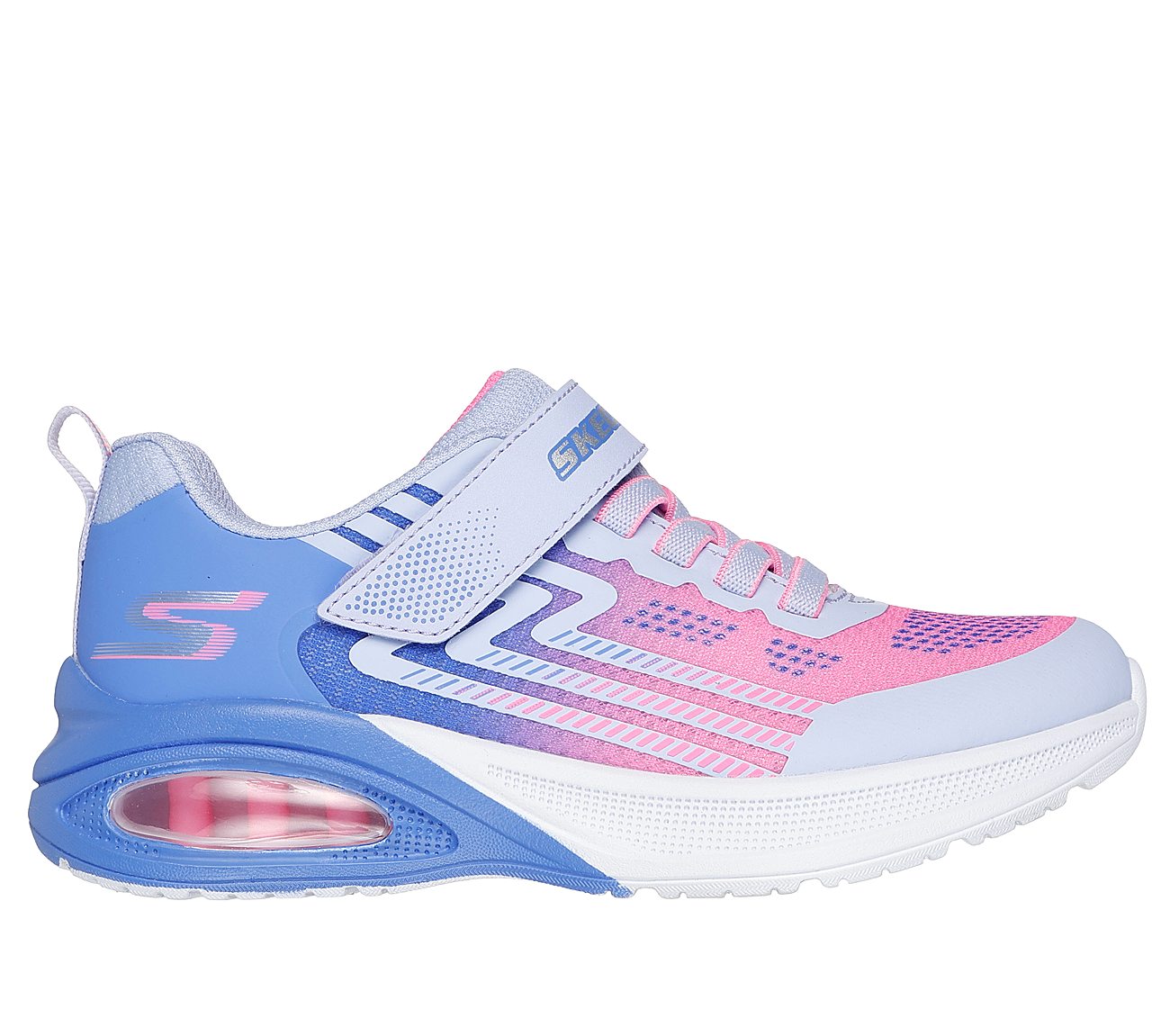 MICROSPEC MAX ADVANCE, BLUE/LAVENDER Footwear Lateral View