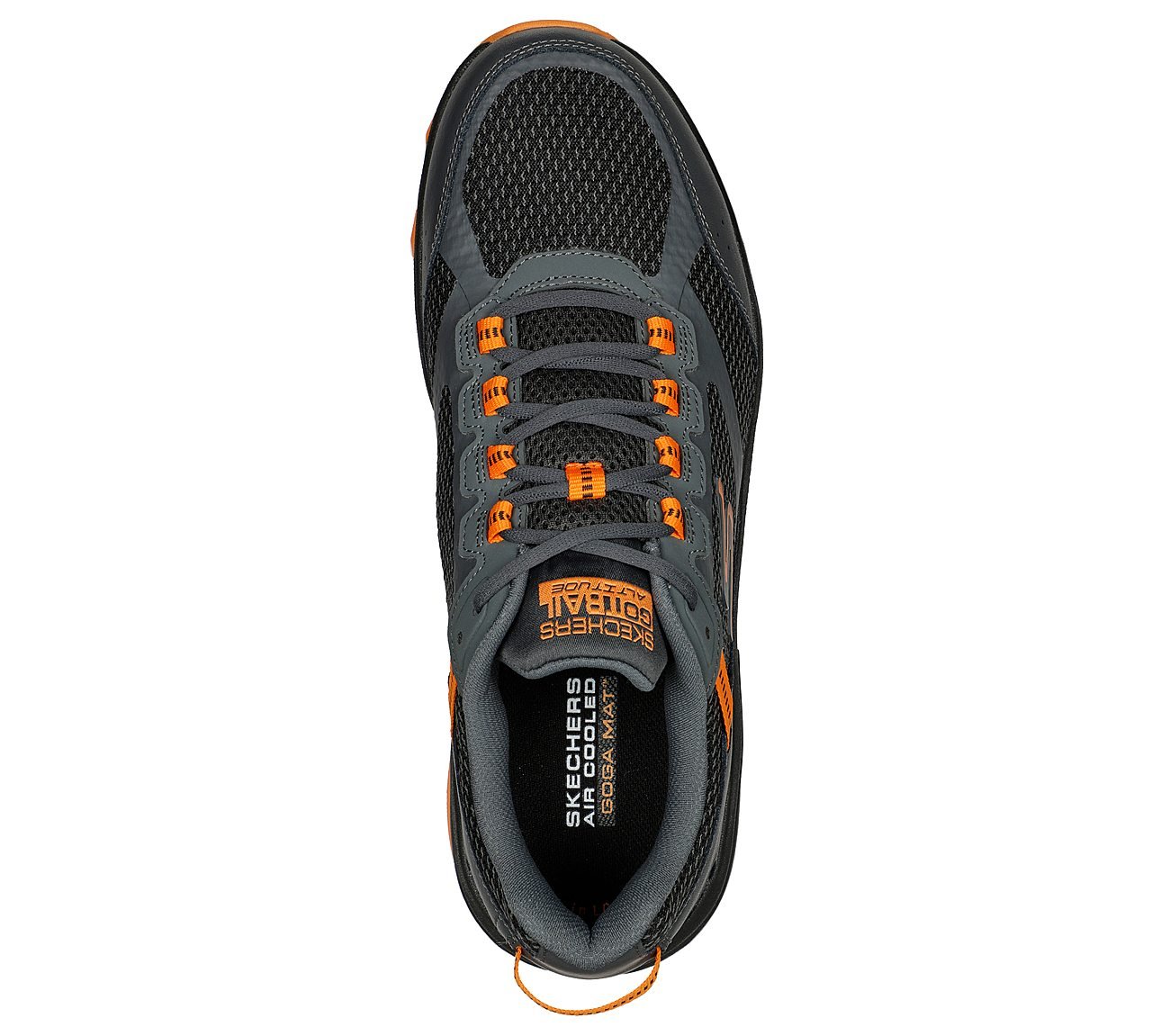 GO RUN TRAIL ALTITUDE, CHARCOAL/ORANGE Footwear Top View