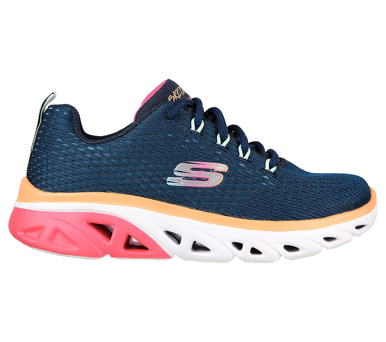 GLIDE-STEP SPORT - WAVE HEAT, NAVY/PINK Footwear Right View