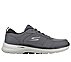 GO WALK 6 - COMPETE, CHARCOAL/BLACK Footwear Lateral View