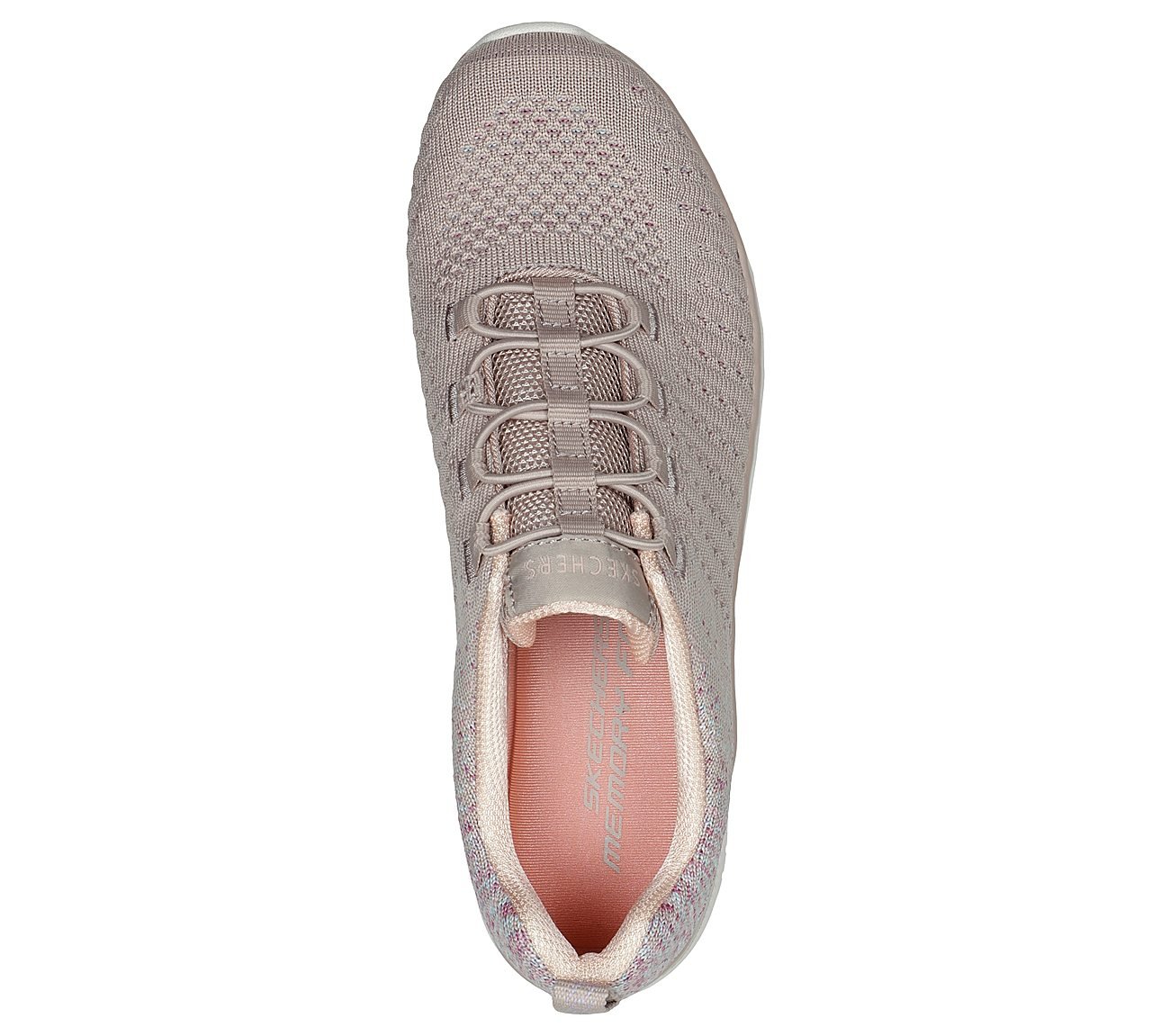 VIRTUE, TAUPE/PINK Footwear Top View