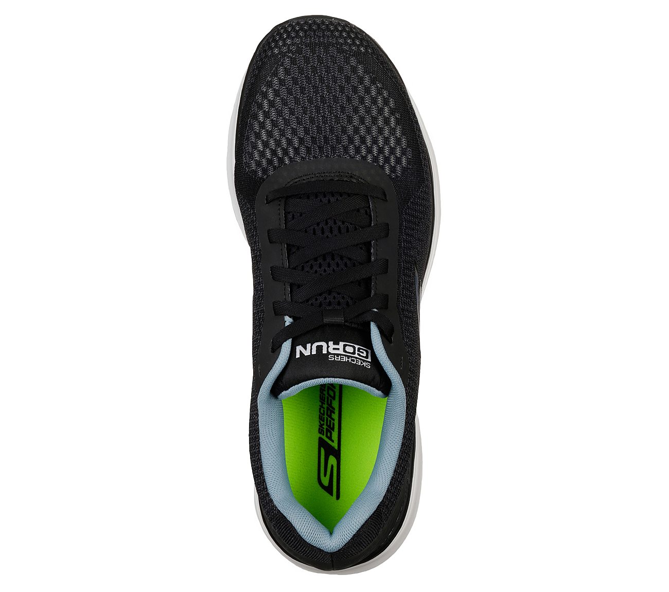 PURE -, BLACK/BLUE Footwear Top View