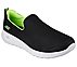 GO WALK MAX-DEED, BLACK/LIME Footwear Lateral View