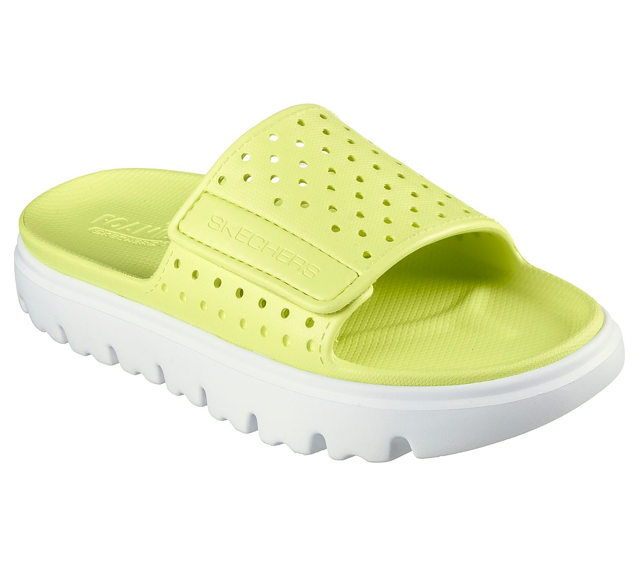 FOAMIES TOP-LEVEL-PEACHY VIBE, LIME Footwear Top View