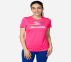 WOMENS ELITE TEE, NEON PINK/PINK Apparels Lateral View