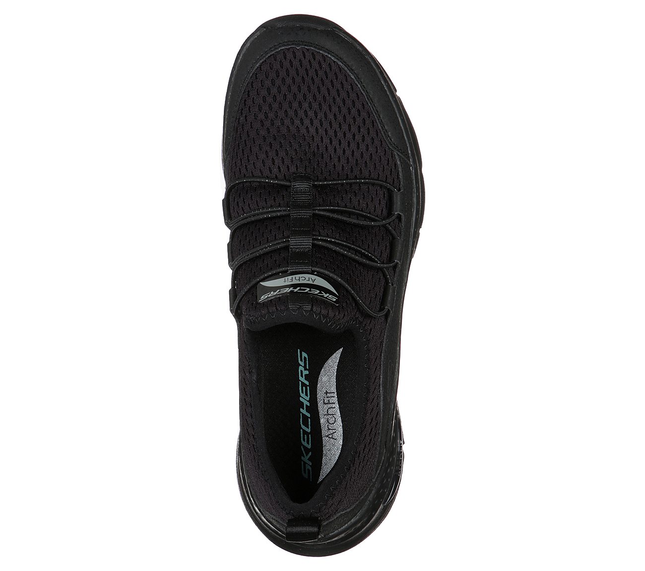 ARCH FIT - LUCKY THOUGHTS, BBLACK Footwear Top View