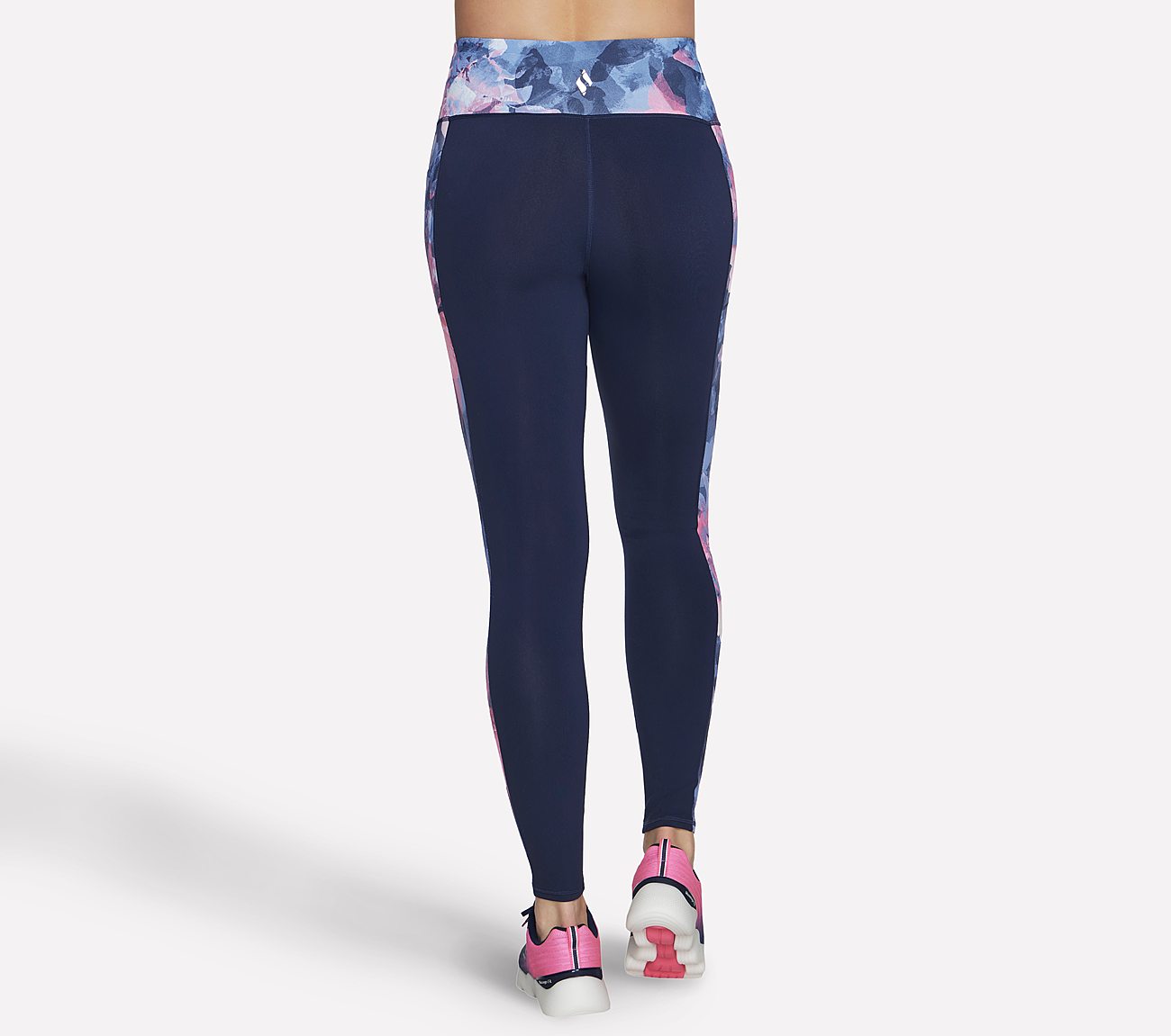 GOWALK SUMMER ROSE HW FL LEGG, NAVY Apparel Top View