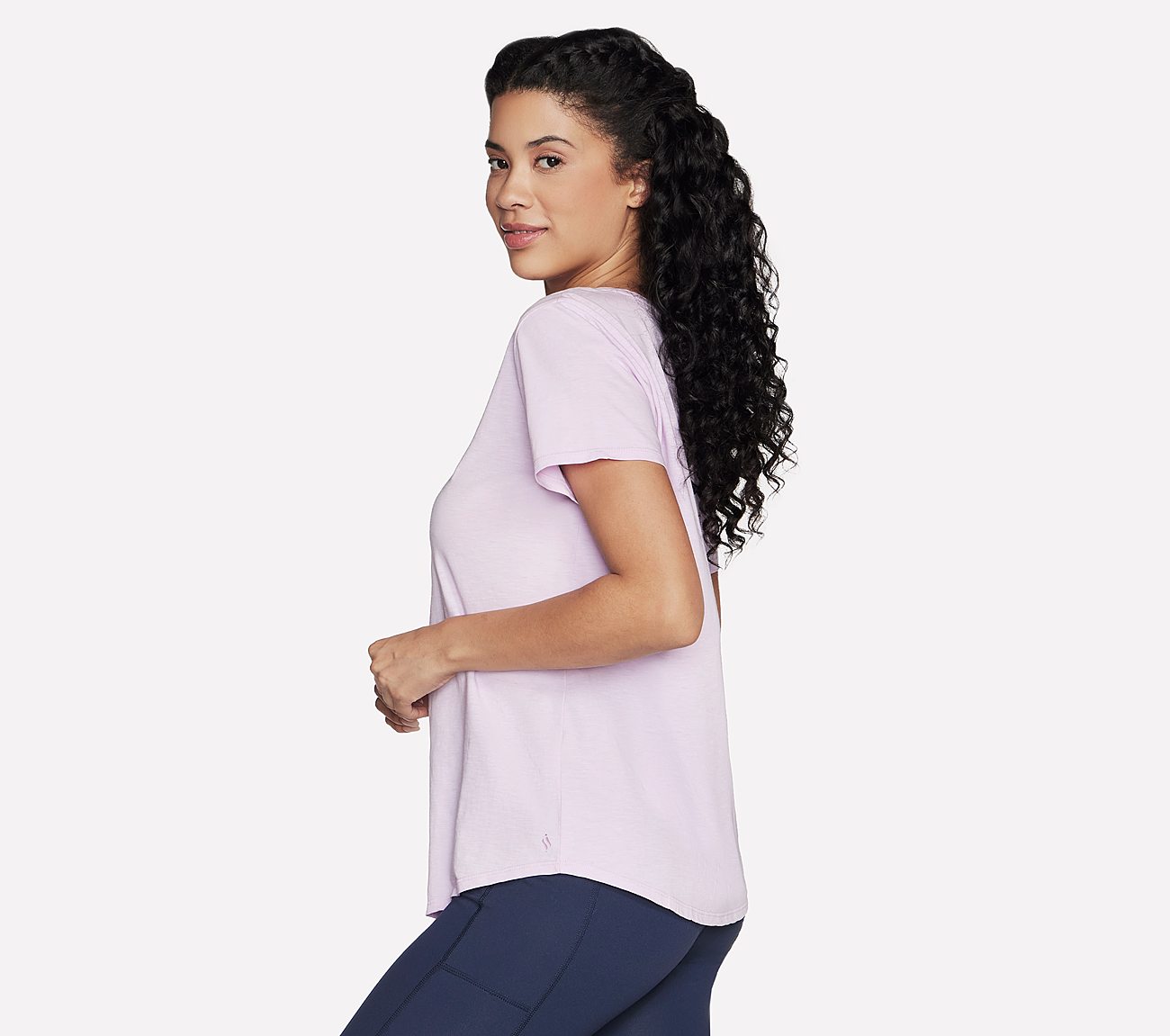 SKECH-BREEZE CASCADE SLUB T-SHIRT, BLACK Apparel Bottom View