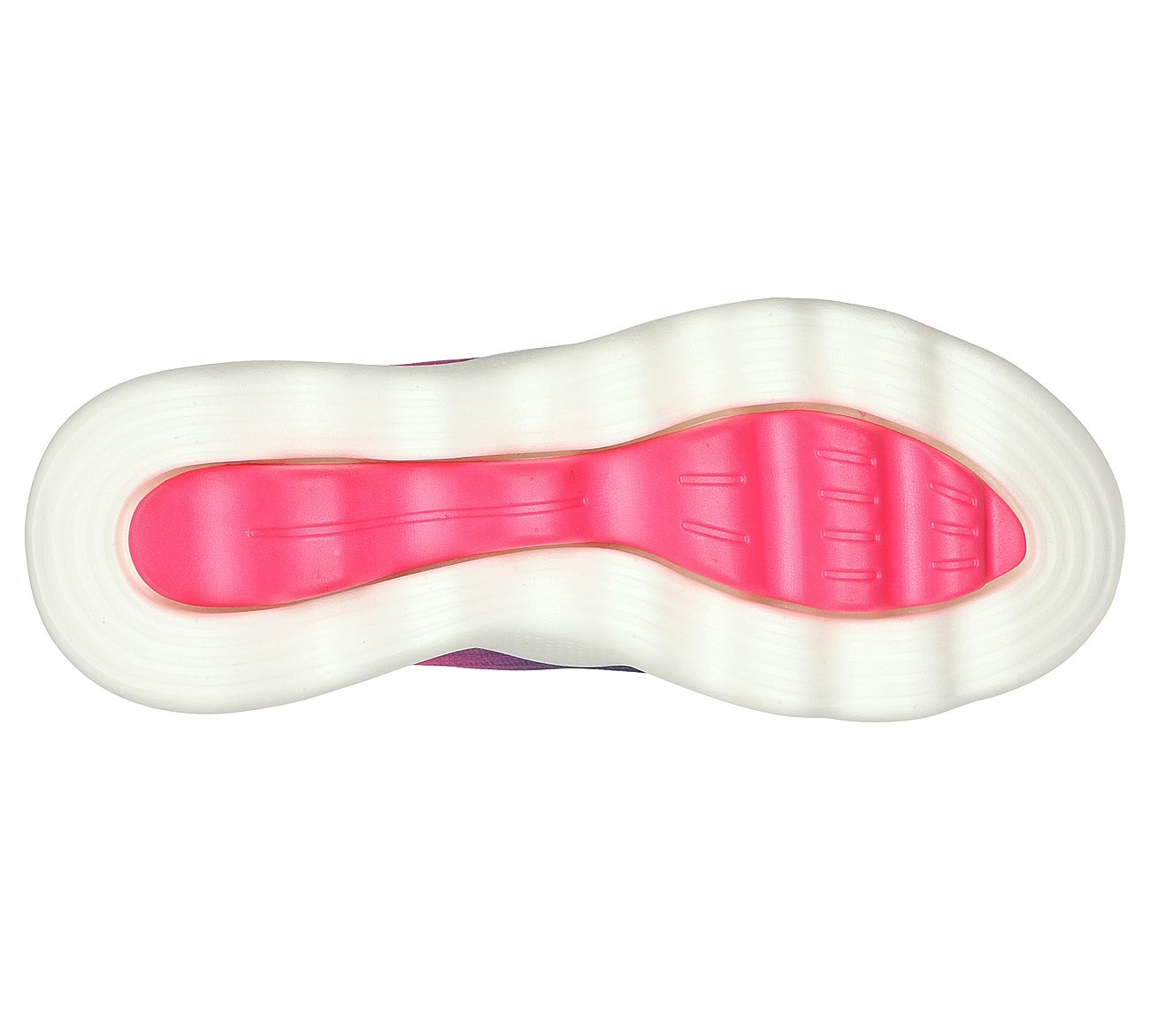 GO WALK MASSAGE FIT, NAVY/PINK Footwear Bottom View