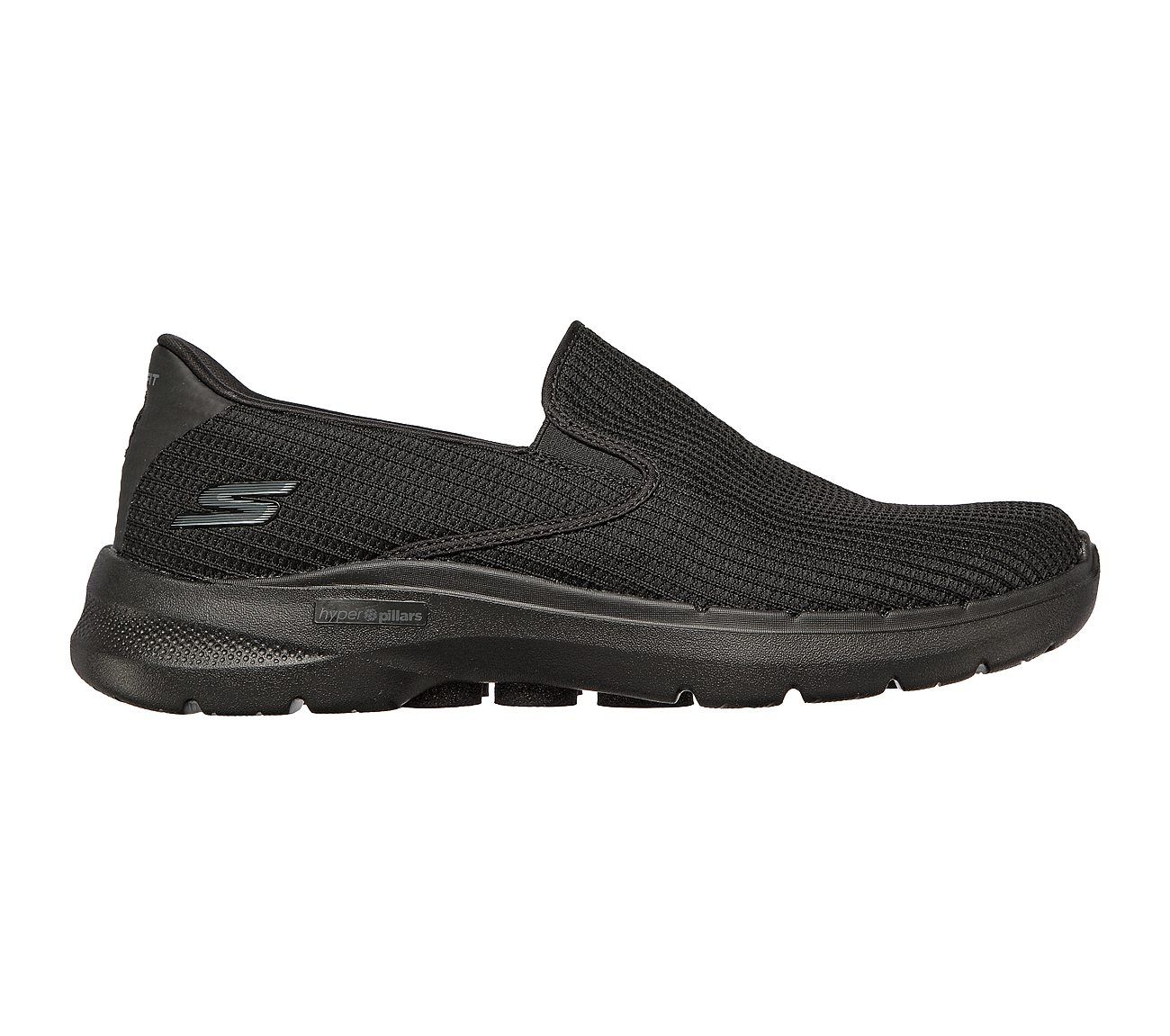 Skechers Black Go Walk 6 Anaglyph Mens Slip On Shoes Style ID: 216201 ...