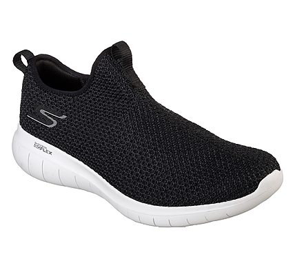 Skechers Black/White Go Flex Max Walking Shoes For Men - Style ID ...