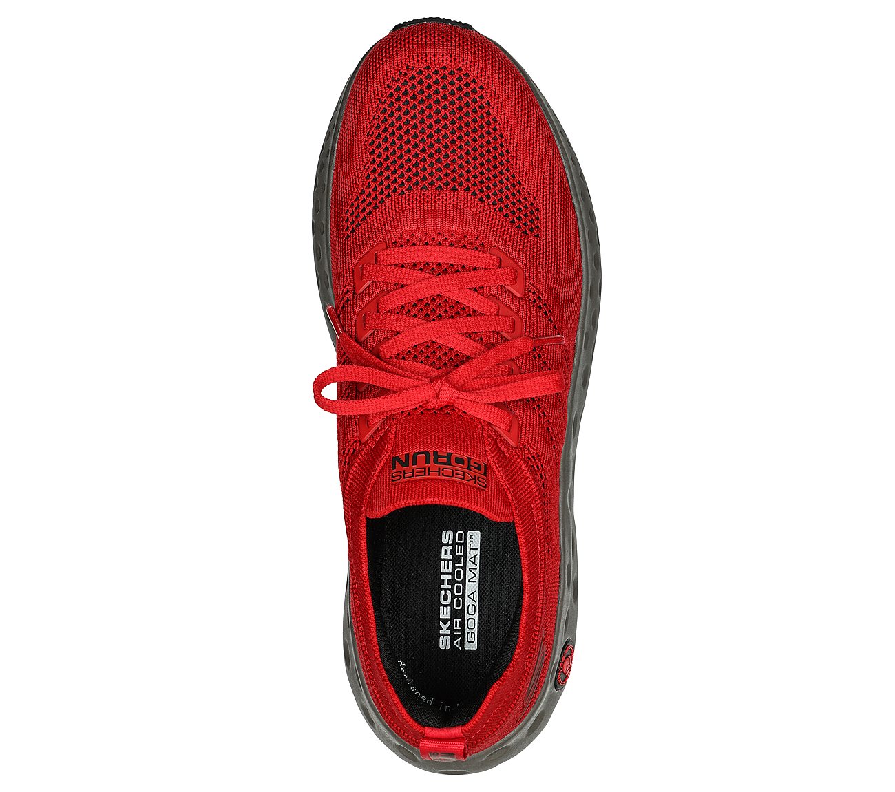 MAX CUSHIONING HYPER CRAZE, RED/BLACK Footwear Top View