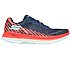 GO RUN RAZOR EXCESS, NAVY/CORAL Footwear Lateral View