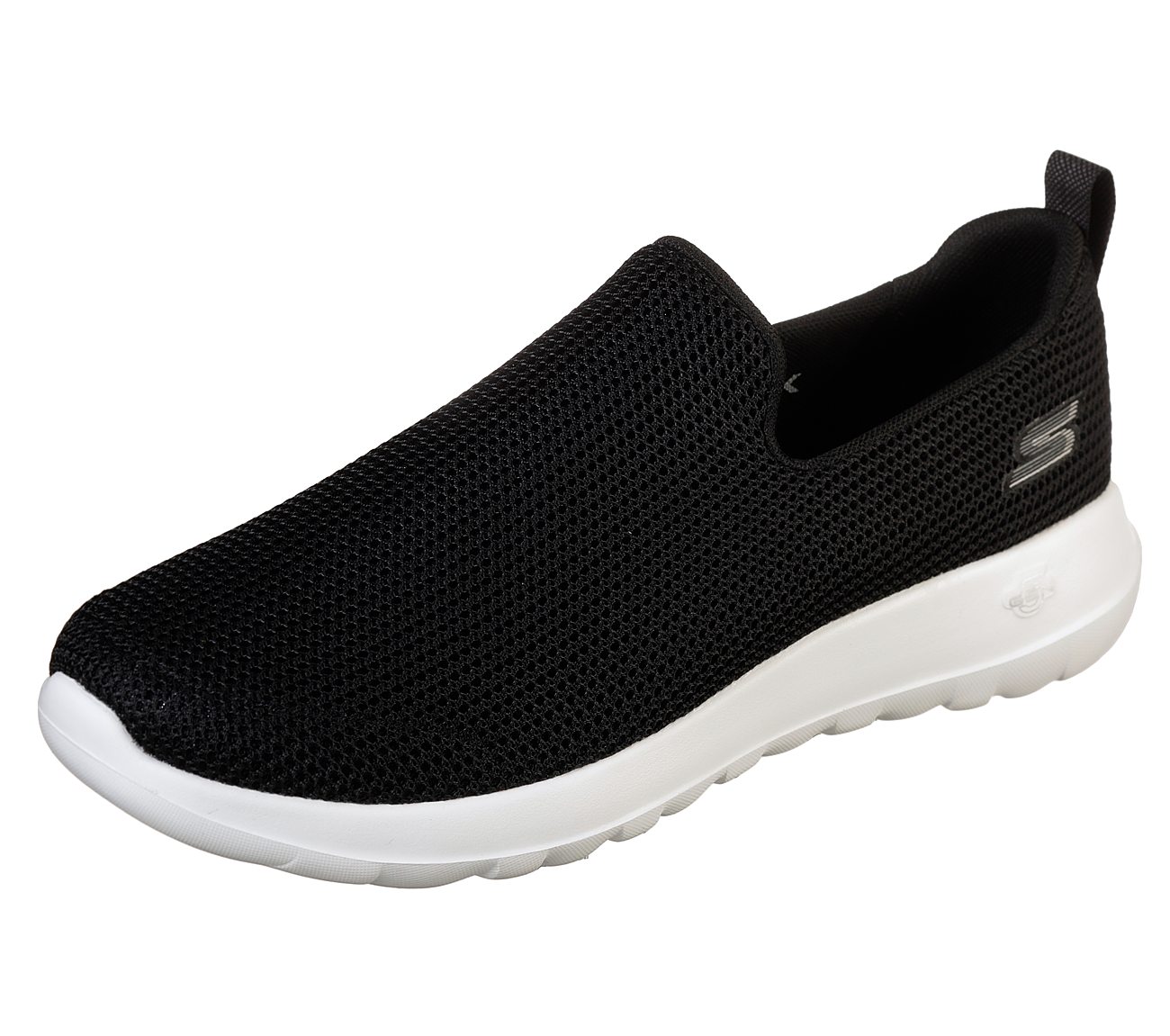 GO WALK MAX-DEED, BLACK/WHITE Footwear Lateral View