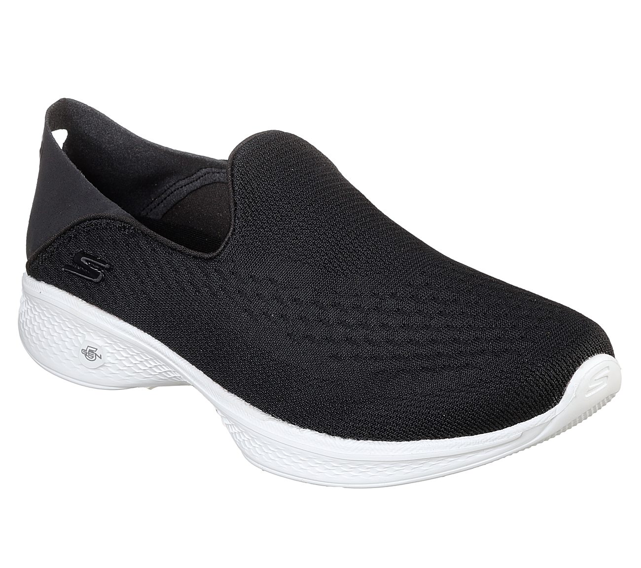 plátano Shinkan Tantos Skechers Black/White Go Walk 4 Convertible Womens Slip Ons - Style ID:  14929 | India