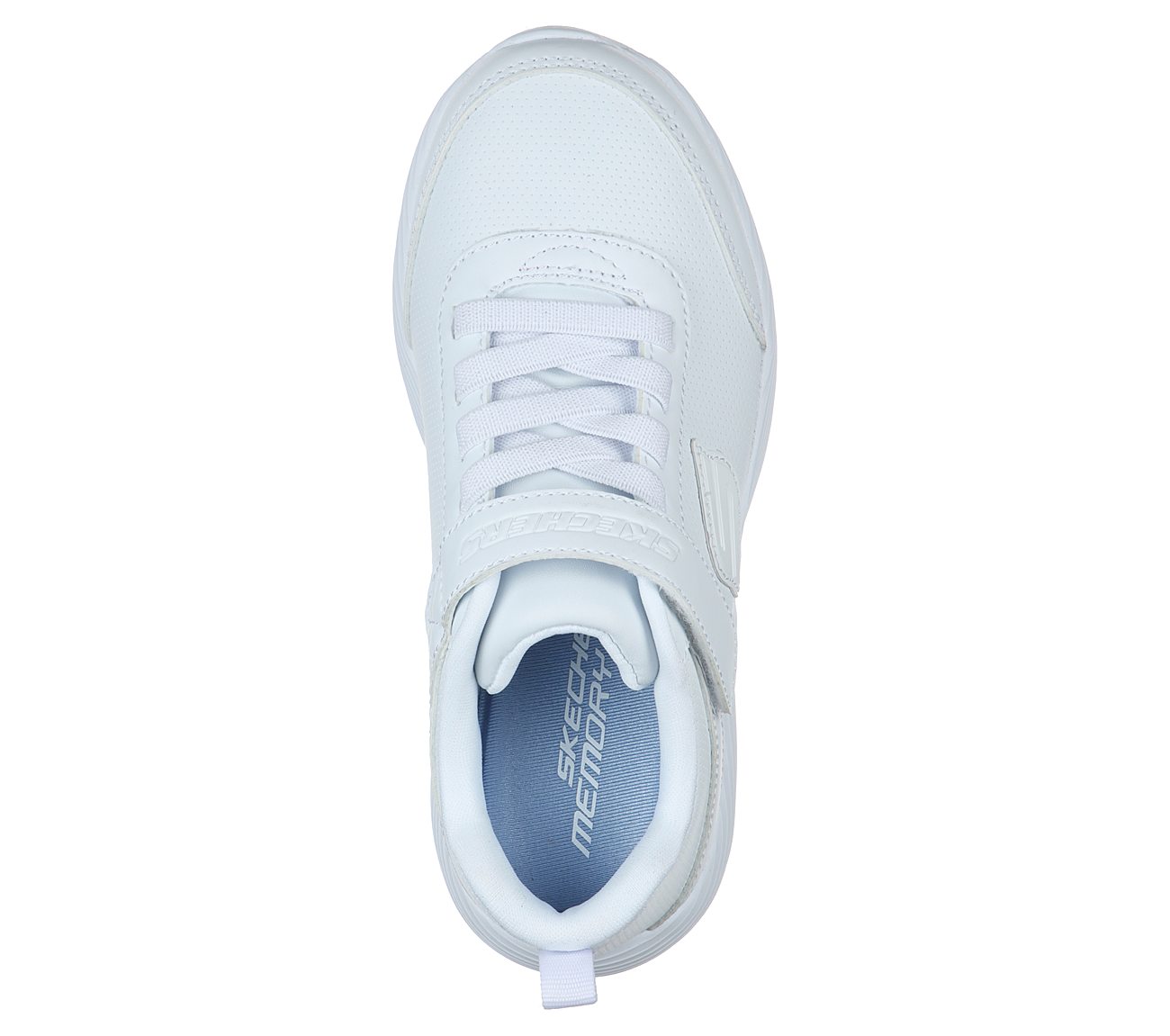 DYNA-LITE-SCHOOL SPRINTS, WWWHITE Footwear Top View