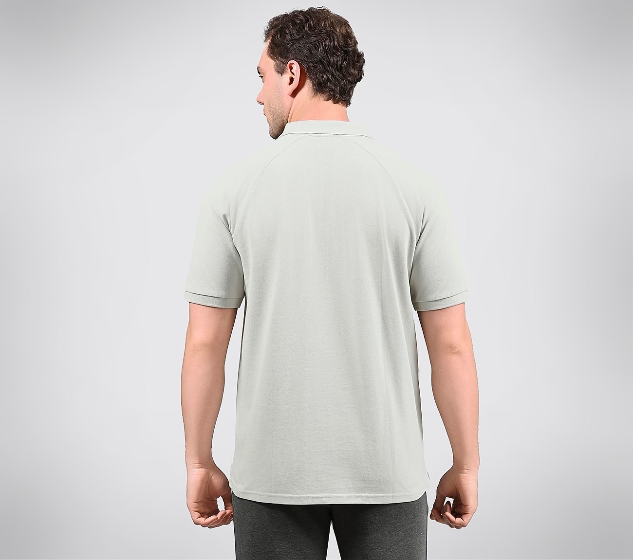 OASIS TIPPING POLO, GREY/LAVENDER Apparels Right View